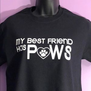 🐾 Boutique T-shirt, My Best Friend Has Paws 🐾